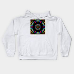 Neon Rainbow - Orbital Eyeball Kids Hoodie